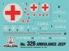 Italeri 0326 1.4 ton. 4 4 AMBULANCE JEEP (1:35)